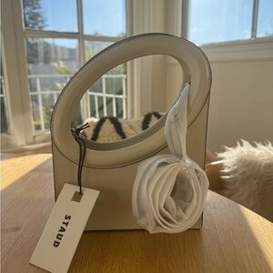 NWT Staud Limone ivory leather bag